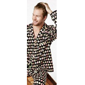 Dancing Pears Stretch Men's Long Sleeve Classic Pajamas (2 Pieces)